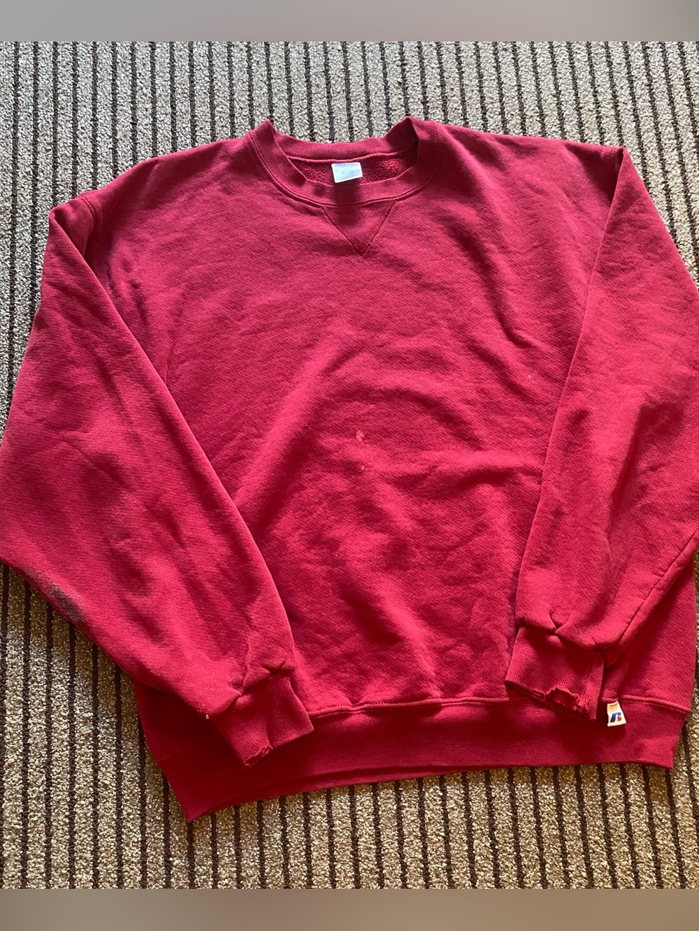 Men's Russell’s Athletic Crewneck Sweatshirt in Dark Red - Classic Pullover